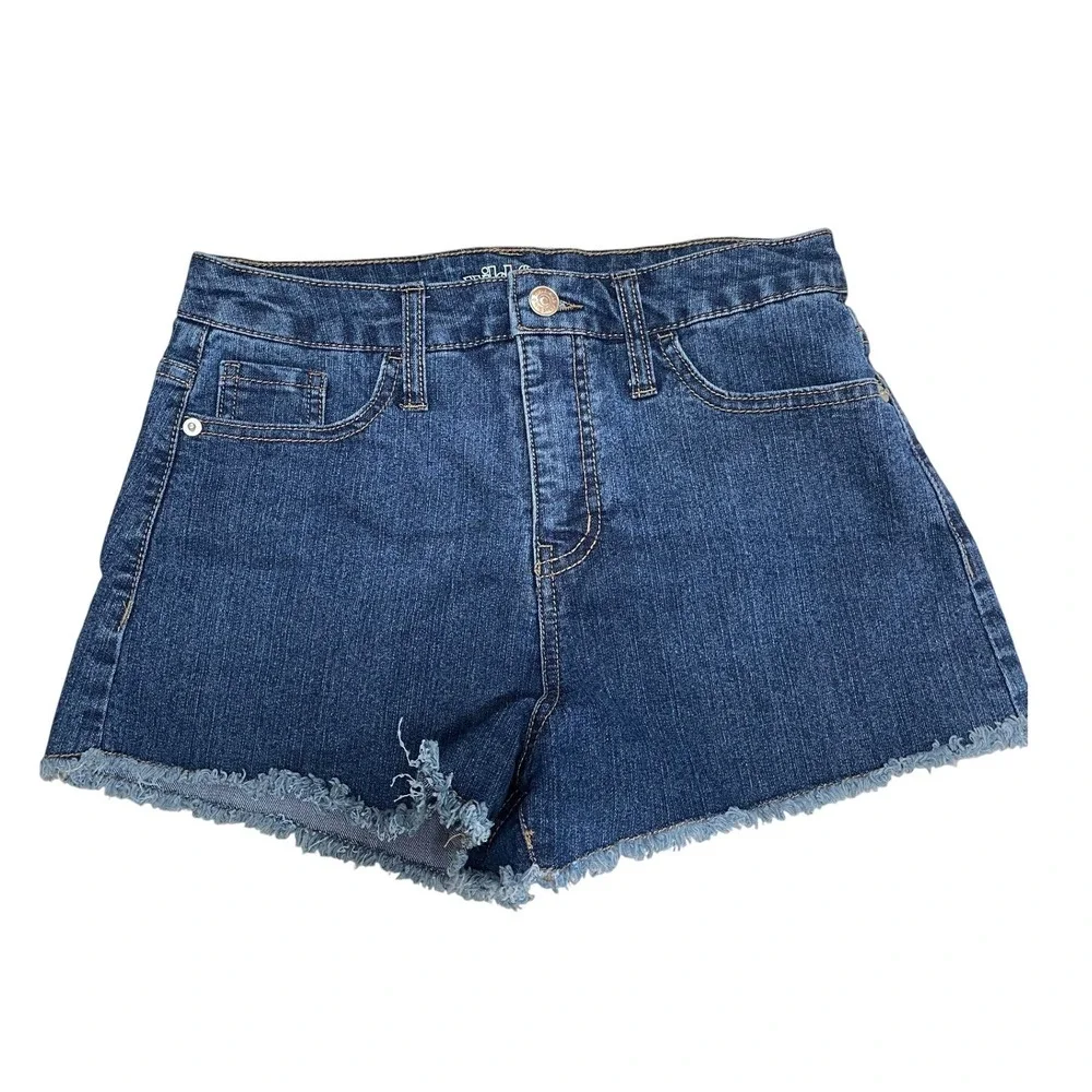 Wild Fable High Rise Shortie Shorts Denim Cut Offs Size 6‎